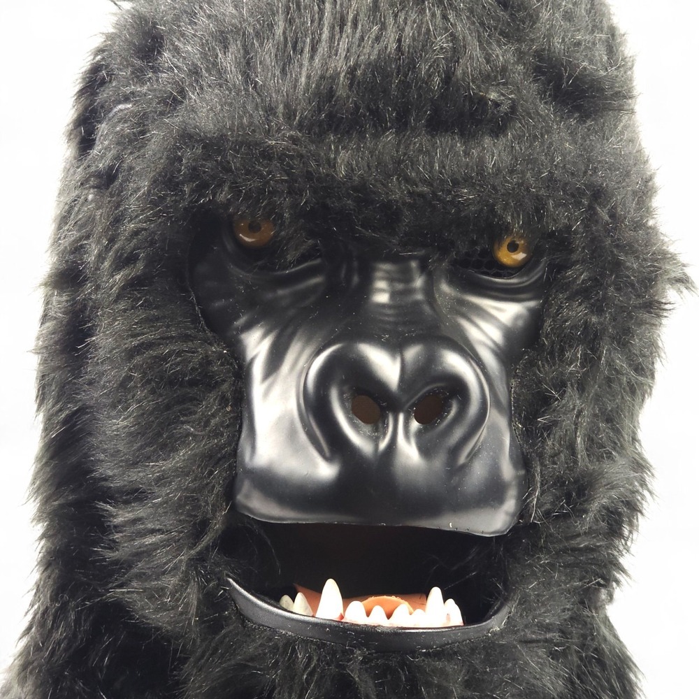 Gorilla Moving Mouth Mask Thumbs Up Halloween Costume Animal Ape Mouth Mover